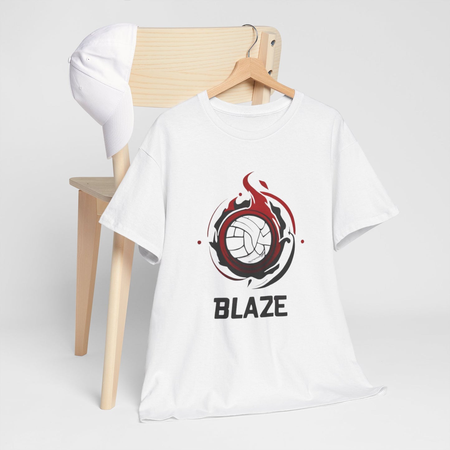 Blaze Volleyball Unisex Cotton Tee - With personalization name or number available