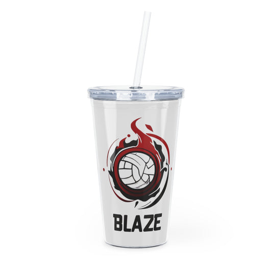 Blaze Volleyball Tumbler with Straw - Blaze Design