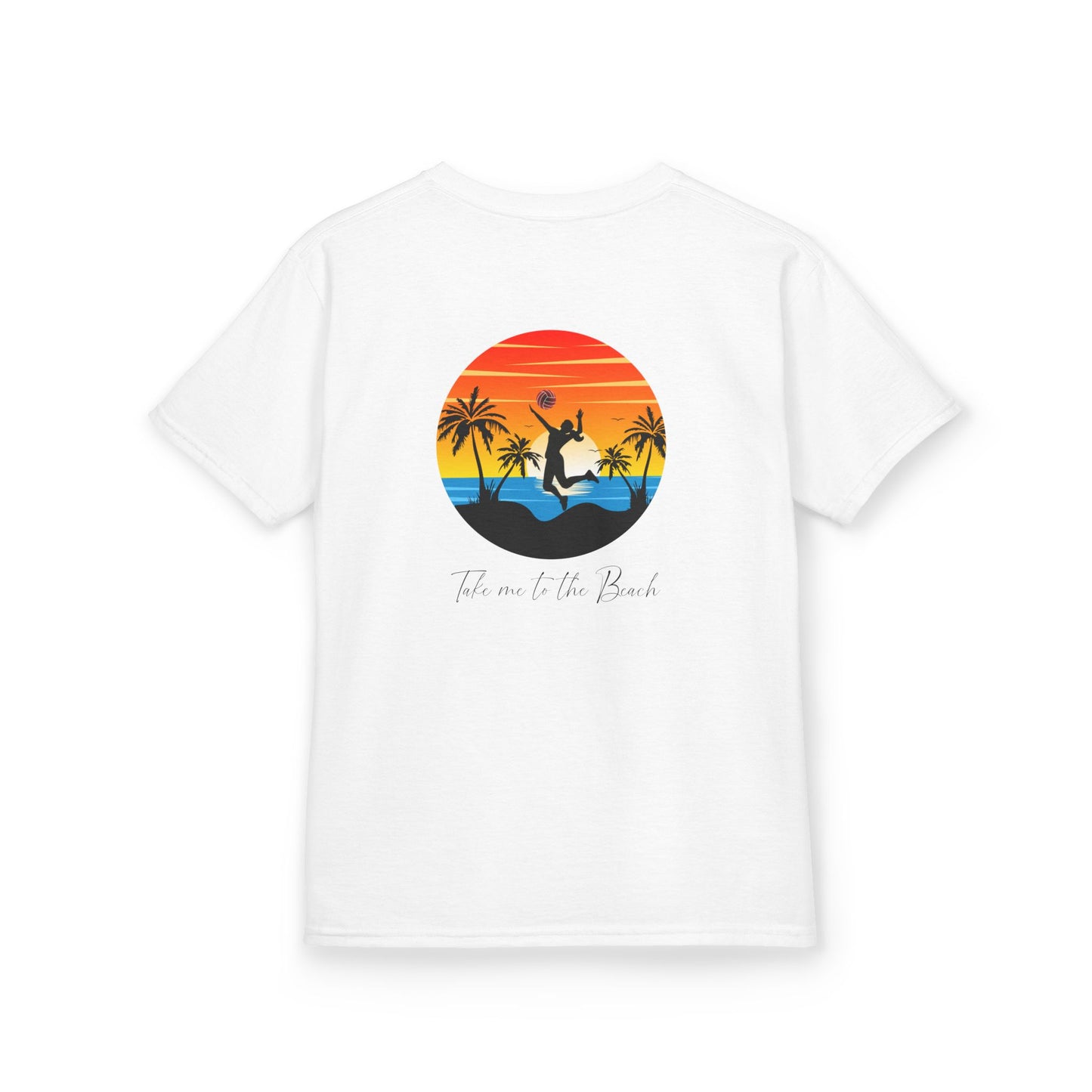 "Take me to the Beach" Volleyball Blaze Hawaiian Themed Kids T-Shirt
