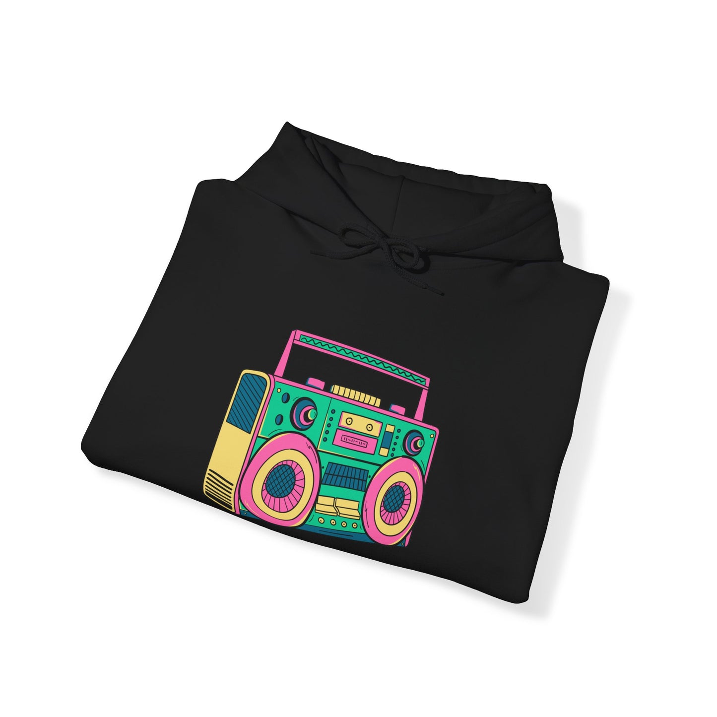 Retro Boom Box Adult Unisex Hooded Sweatshirt