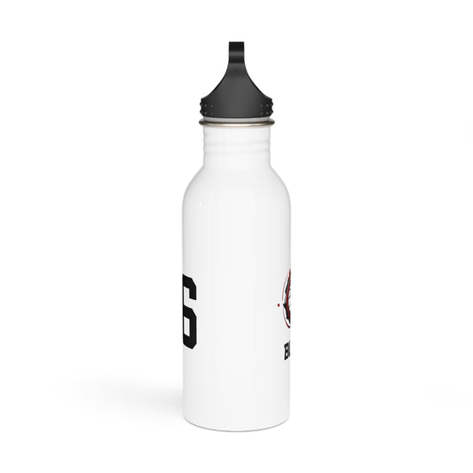 Blaze Volleyball Stainless Steel Water Bottle - 20 oz White - With Personalization Available