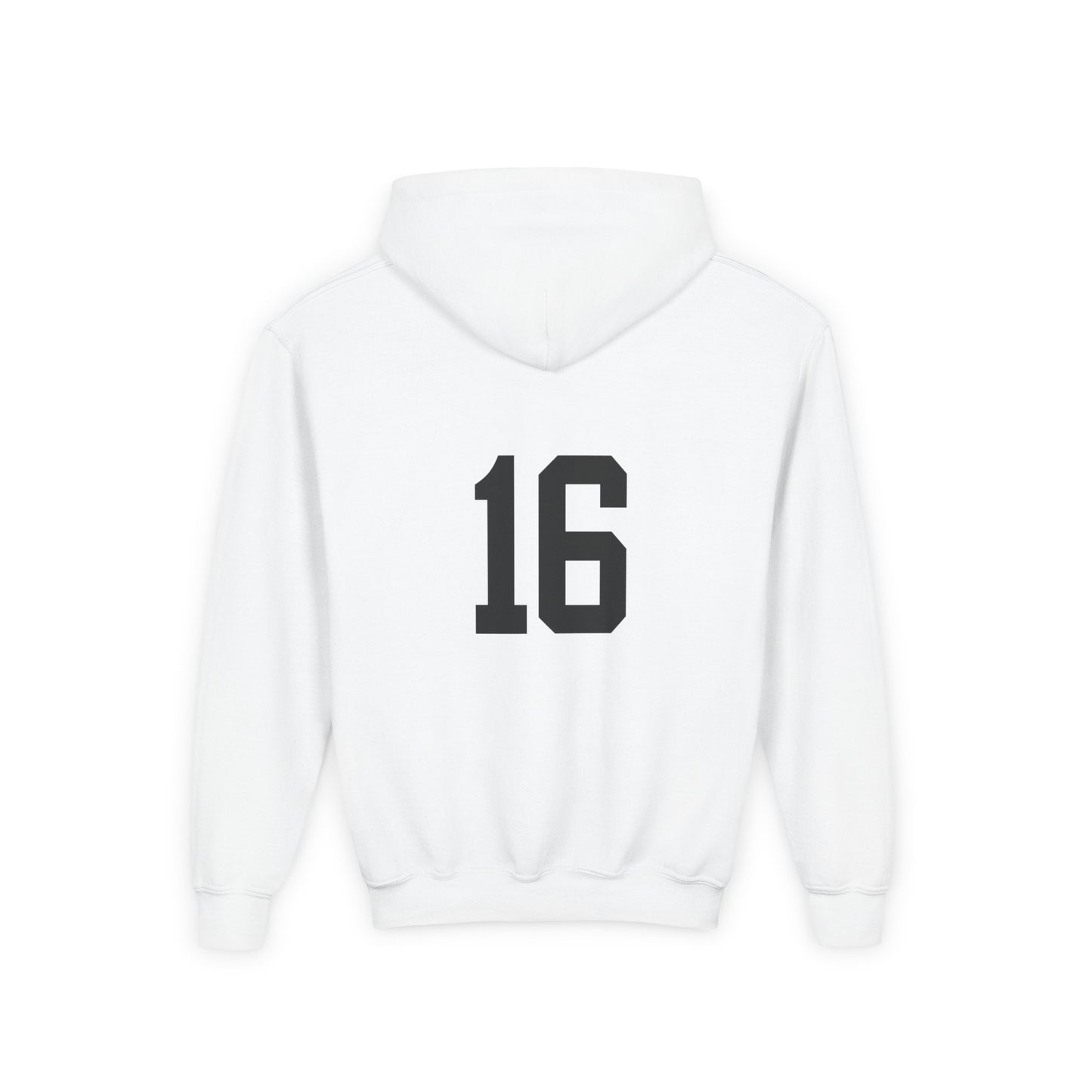 Youth Blaze Volleyball Hoodie Sweatshirt - White