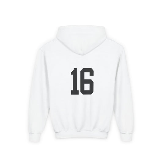 Youth Blaze Volleyball Hoodie Sweatshirt - White