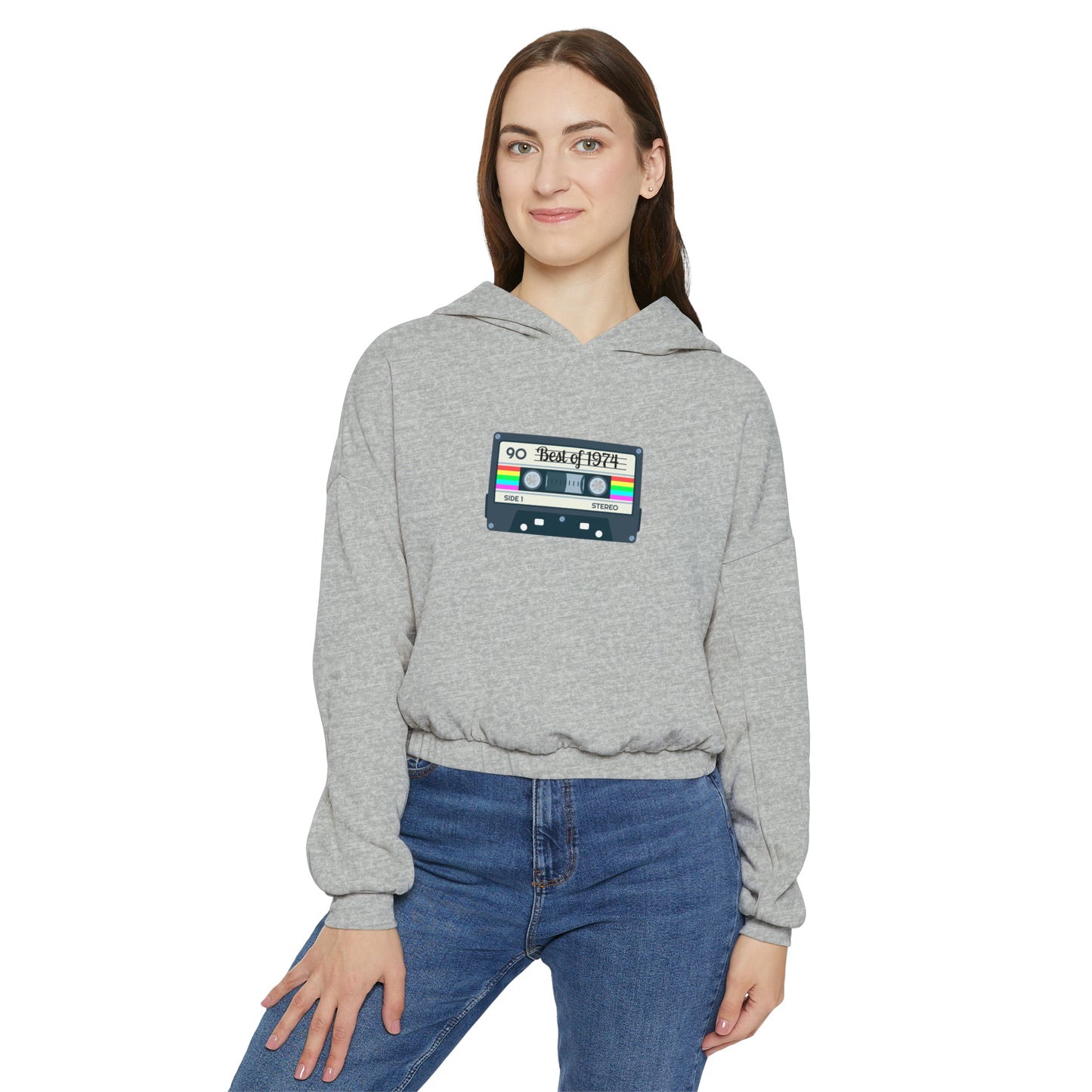 Retro Women's Cinched Bottom Hoodie