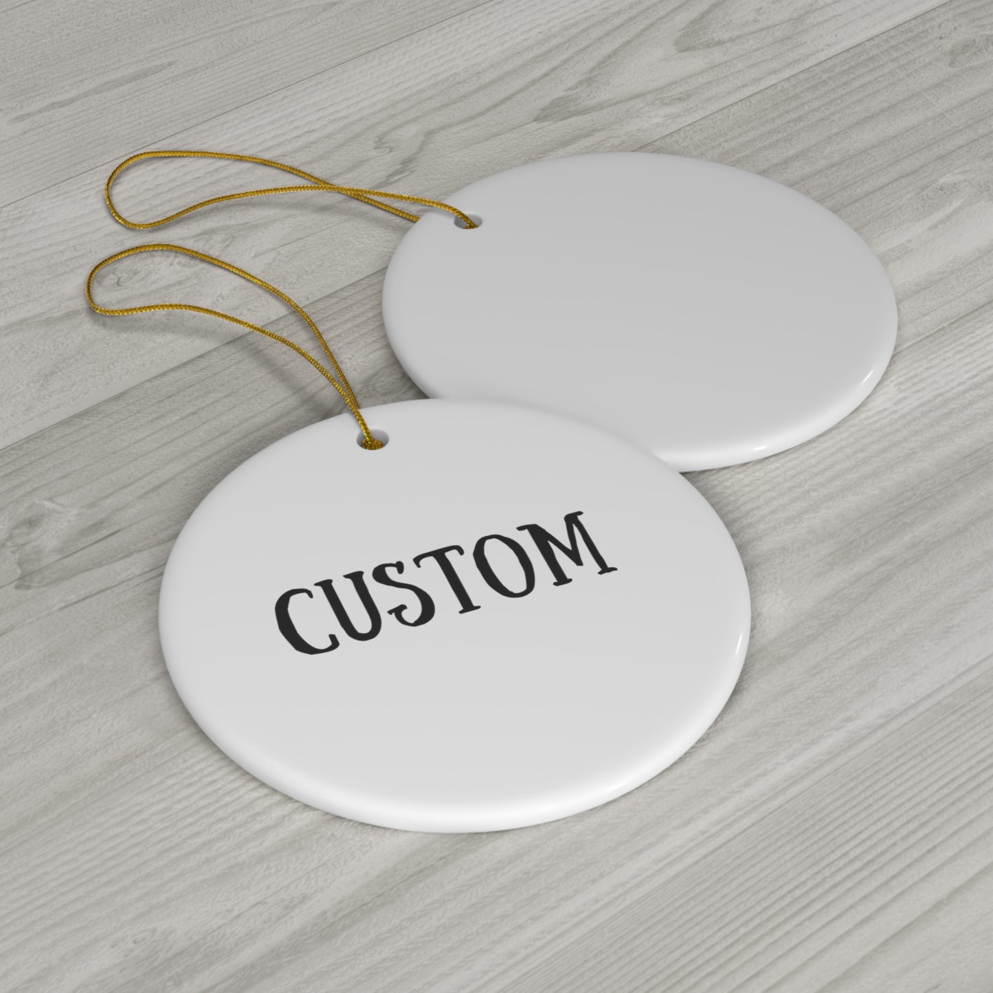 Personalized Logo Ceramic Ornaments | 4 Unique Shapes