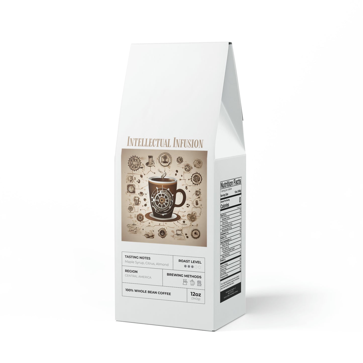 Intellectual Infusion Coffee Blend (Medium Roast) - Available in Ground and Whole Beans