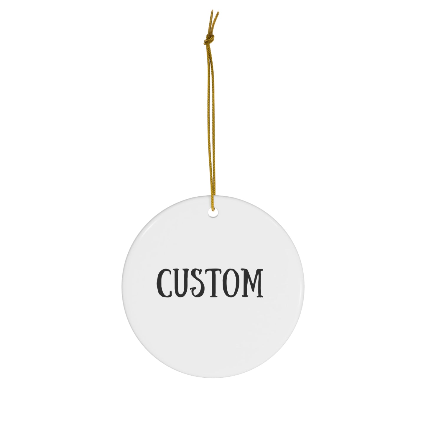 Personalized Logo Ceramic Ornaments | 4 Unique Shapes