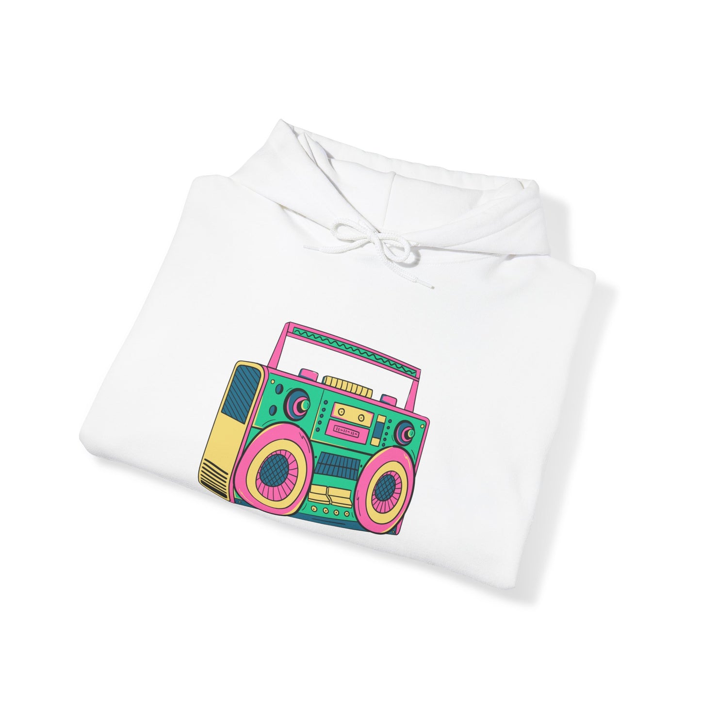 Retro Boom Box  Adult Unisex Hooded Sweatshirt