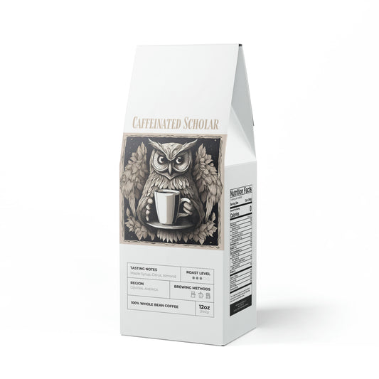 Caffeinated Scholar Coffee Blend (Medium Roast)