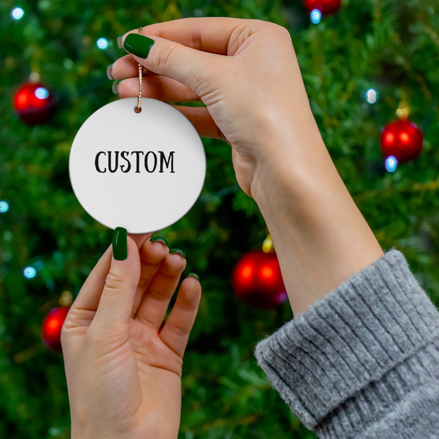 Personalized Logo Ceramic Ornaments | 4 Unique Shapes