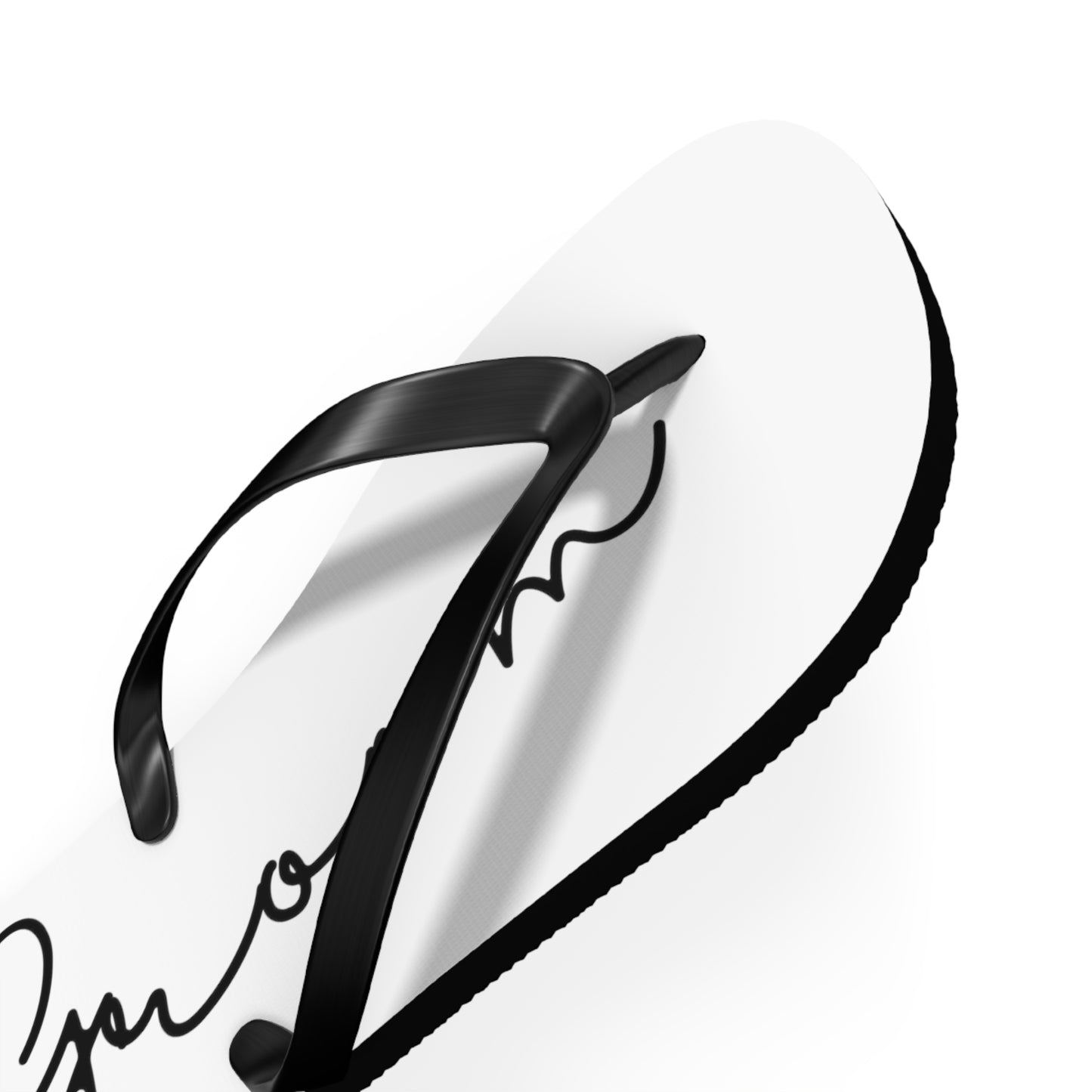 Bride and Groom Wedding Party Flip Flops - Custom available as well
