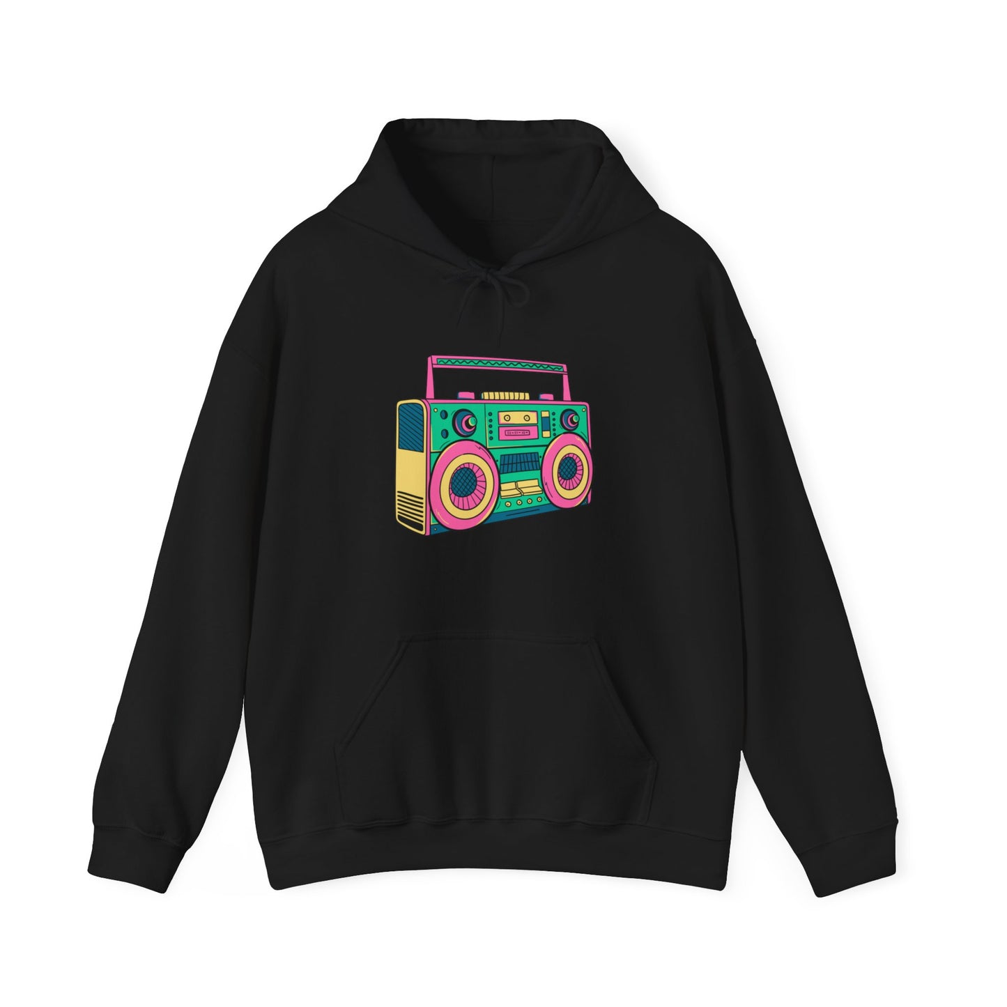 Retro Boom Box  Adult Unisex Hooded Sweatshirt