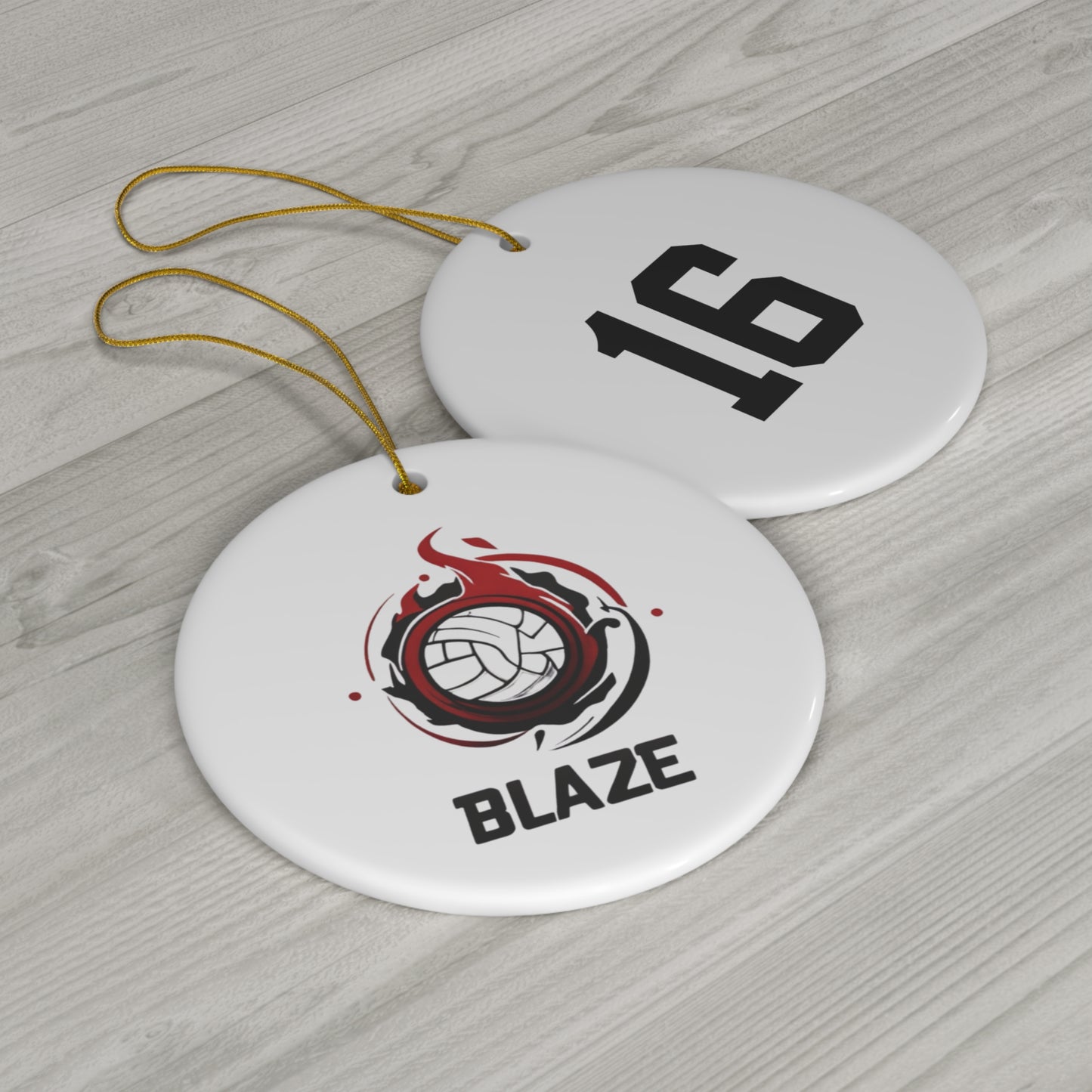 Blaze Volleyball Ceramic Ornament – Blaze Customization available