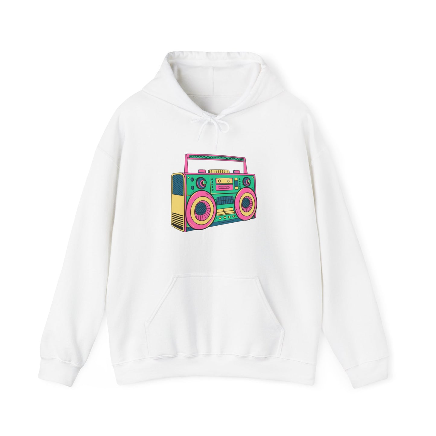 Retro Boom Box  Adult Unisex Hooded Sweatshirt