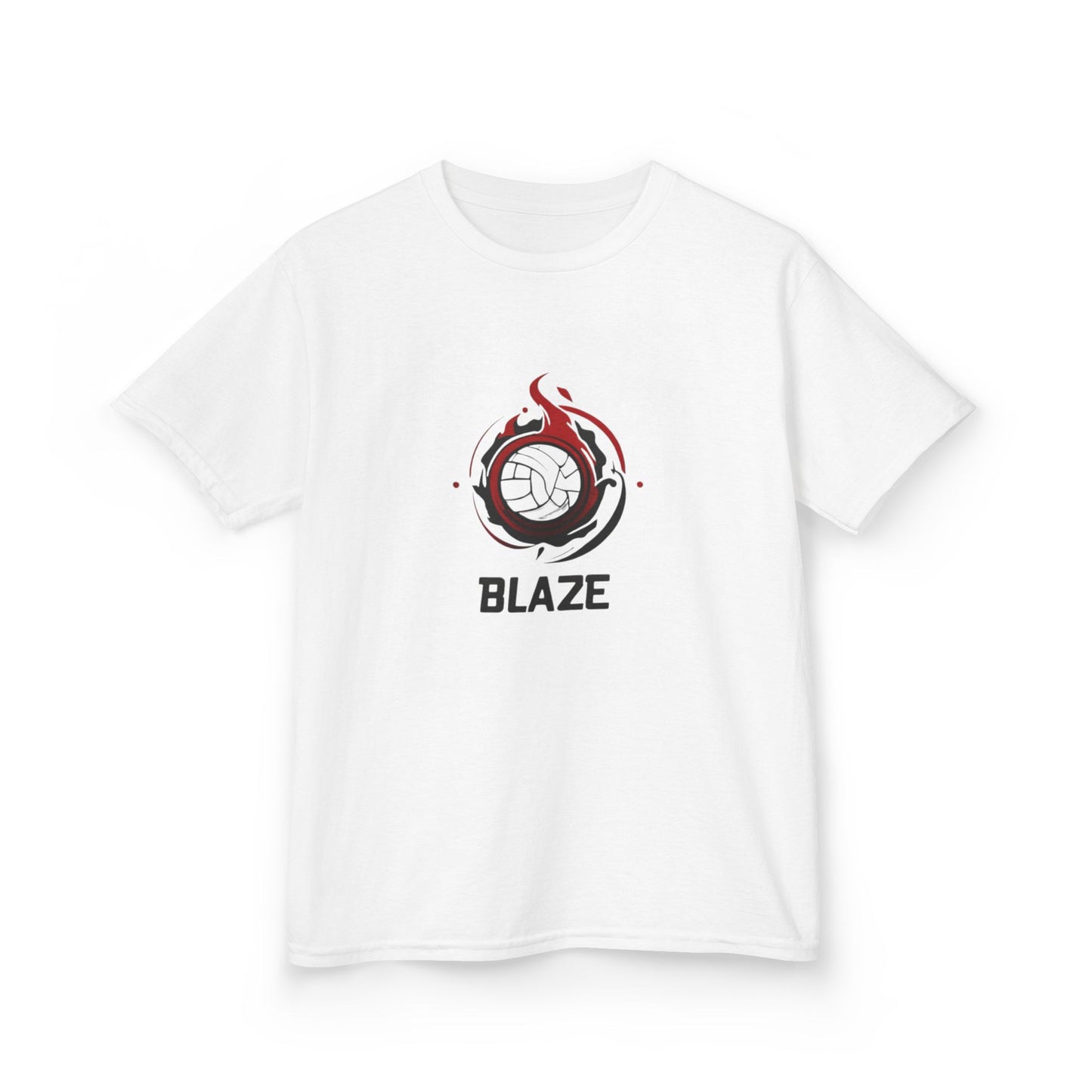 Blaze Volleyball Cotton Tee Kids  - White with personalization available