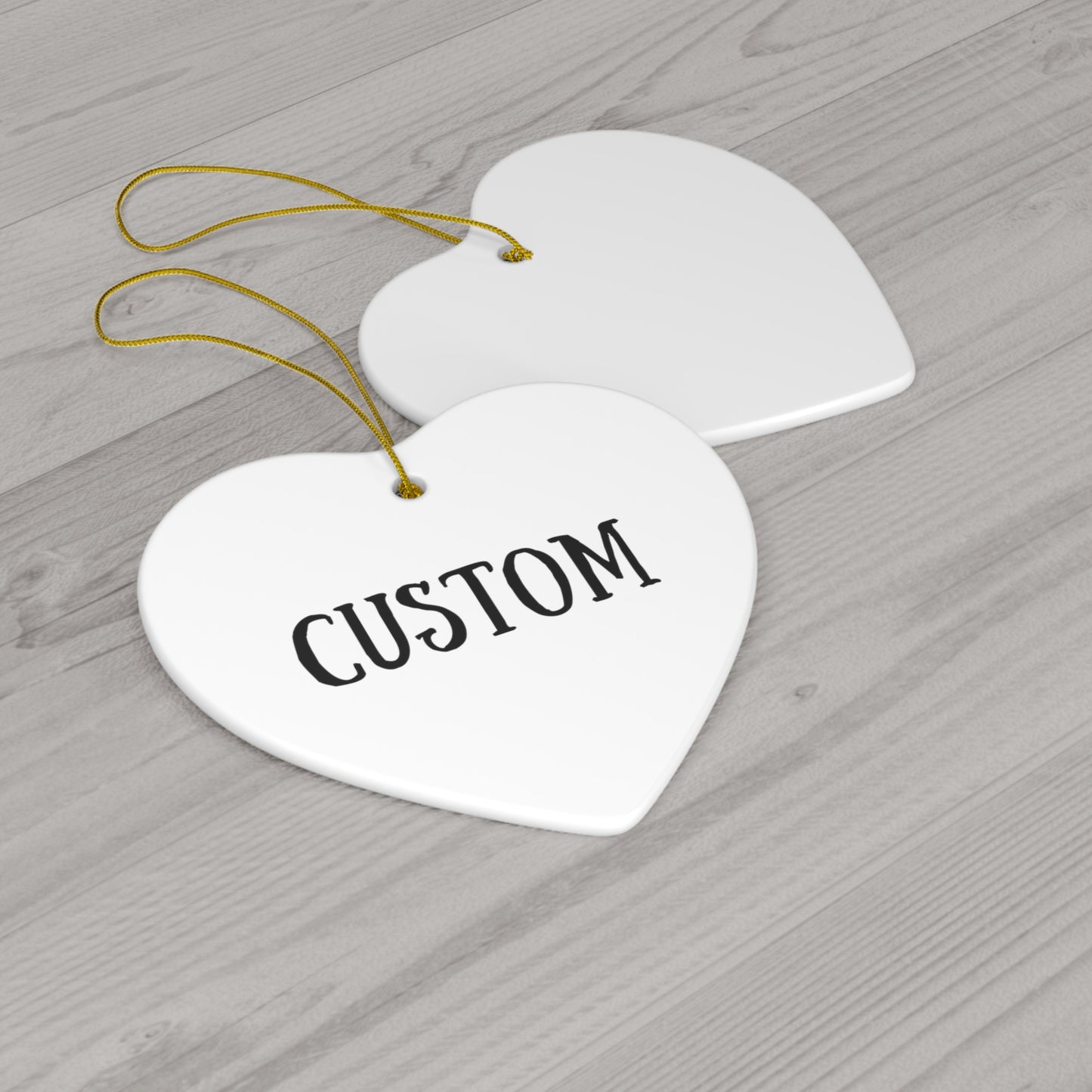 Personalized Logo Ceramic Ornaments | 4 Unique Shapes