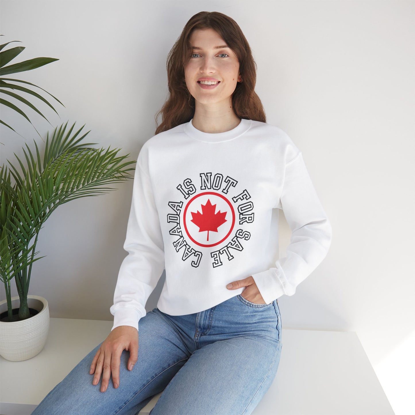 Canadian Elbows Up Crewneck Sweatshirt - Canada Strong Sweater - Canada is not for sale shirt