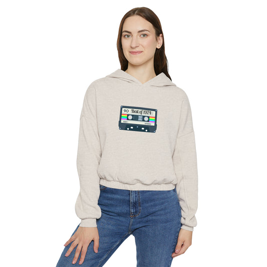 Retro Women's Cinched Bottom Hoodie