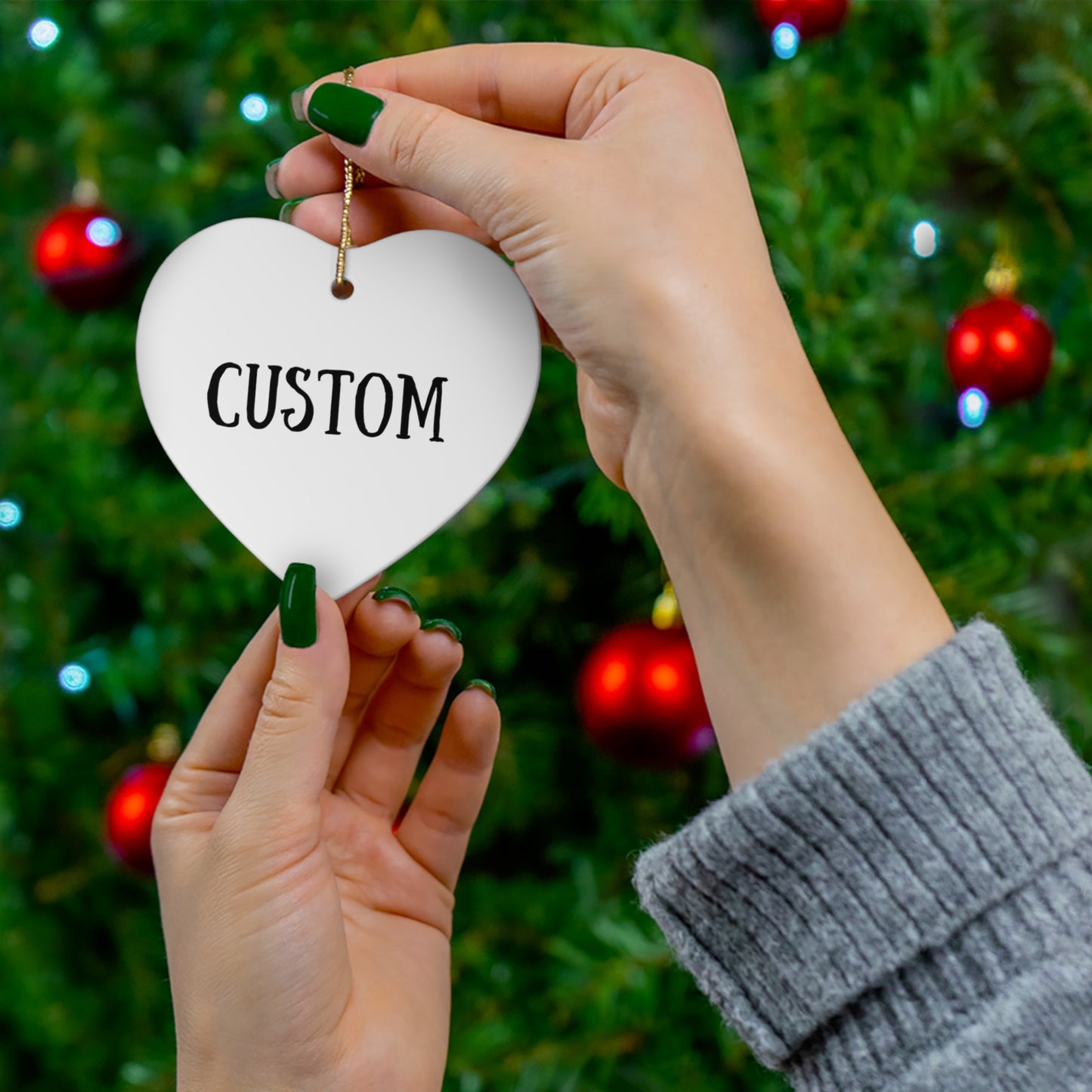 Personalized Logo Ceramic Ornaments | 4 Unique Shapes