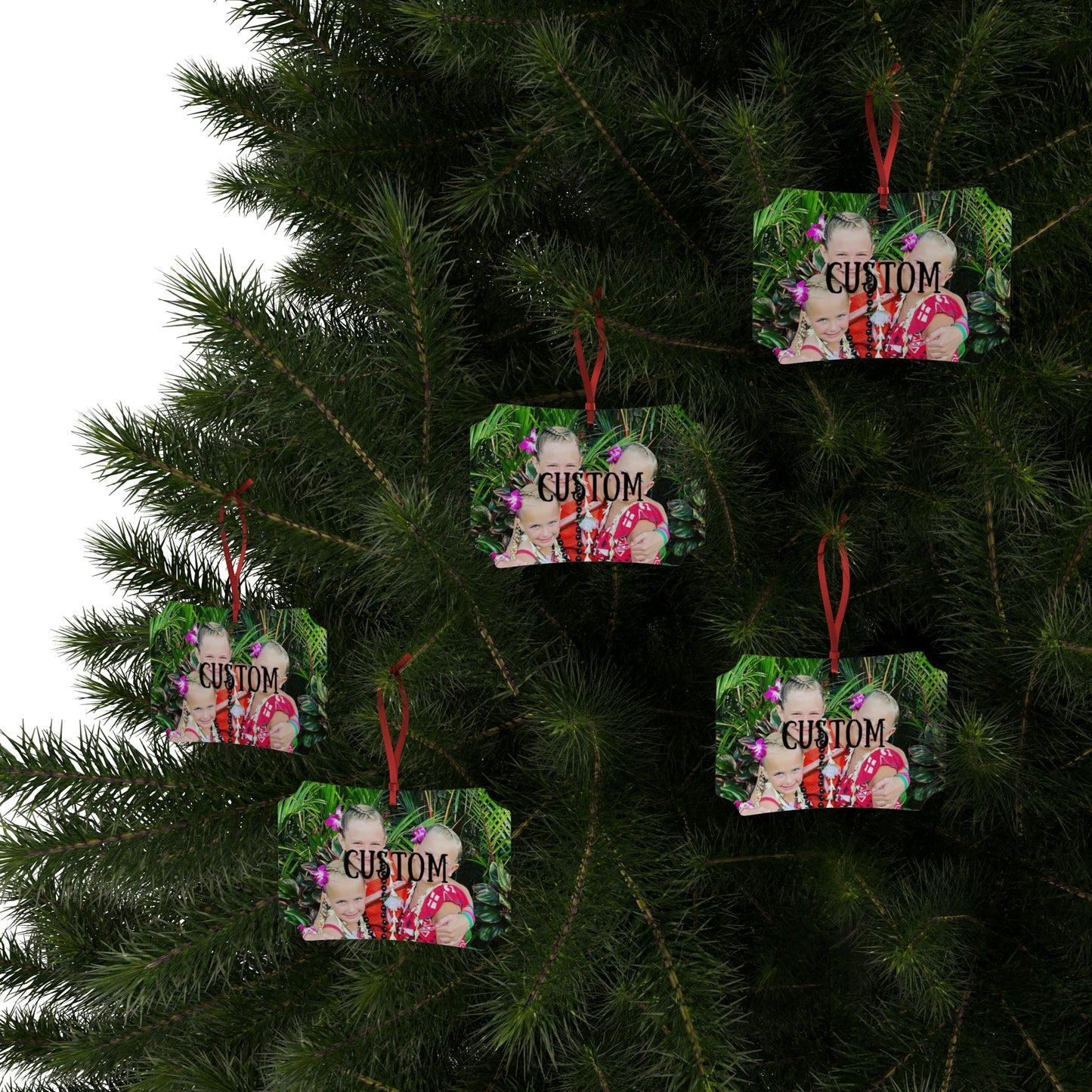 CUSTOM Aluminum Ornaments - Personalize Your Holiday Decor