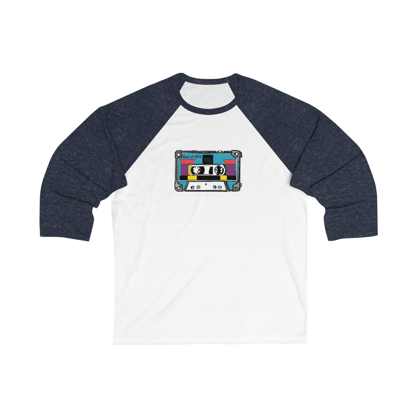 Retro Adult Unisex 3\4 Sleeve Baseball Tee