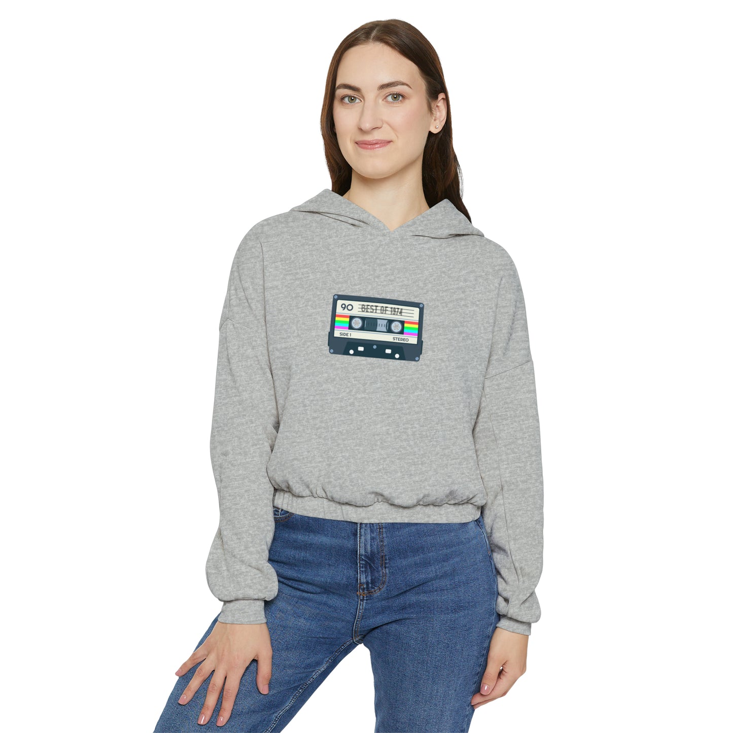 Retro Women's Cinched Bottom Hoodie