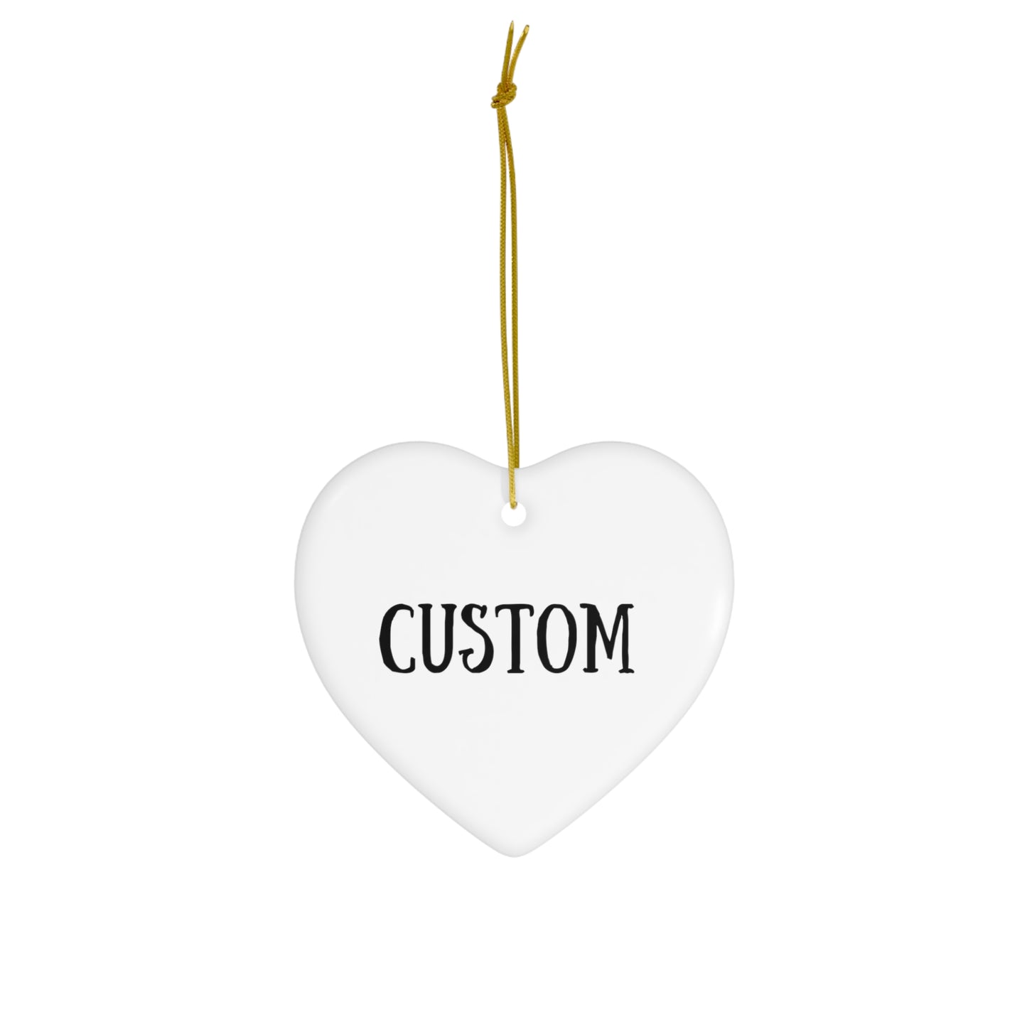 Personalized Logo Ceramic Ornaments | 4 Unique Shapes