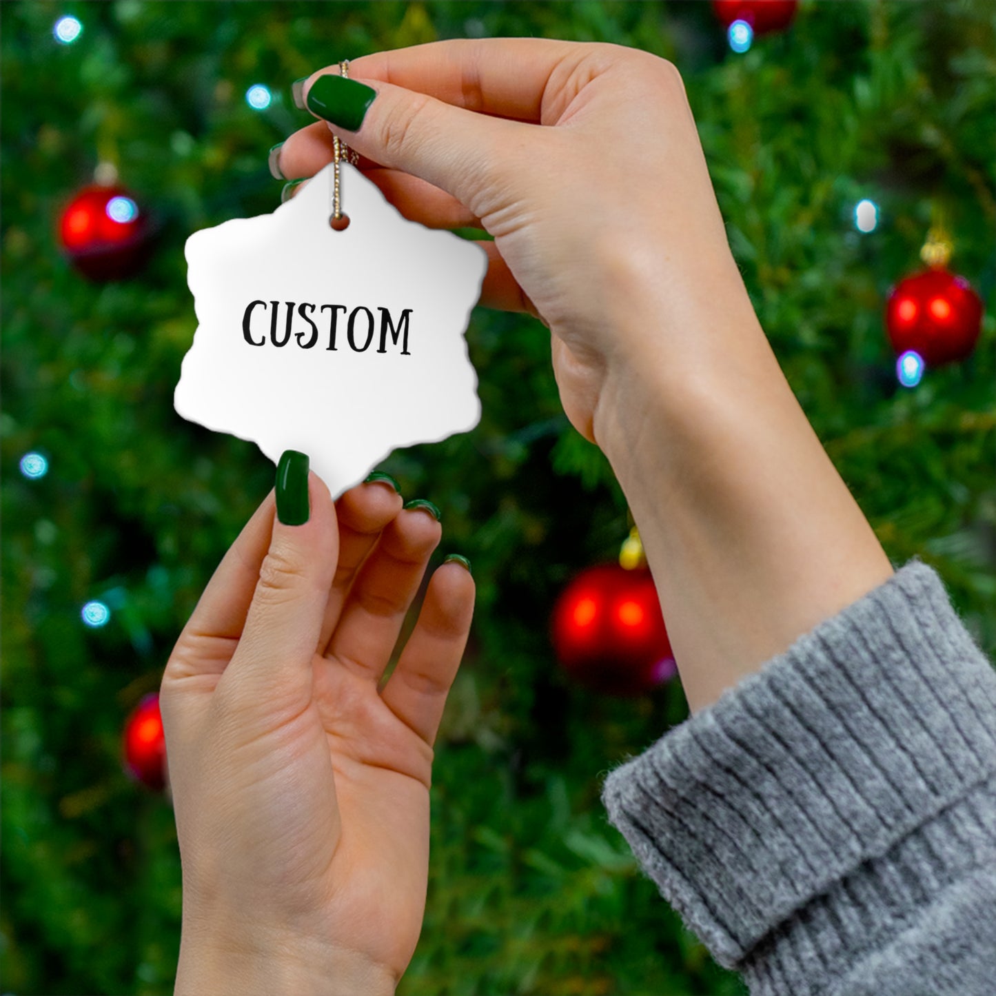 Personalized Logo Ceramic Ornaments | 4 Unique Shapes