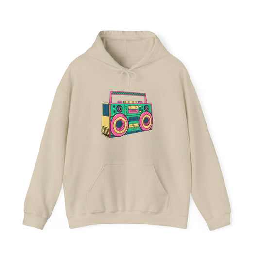 Retro Boom Box  Adult Unisex Hooded Sweatshirt