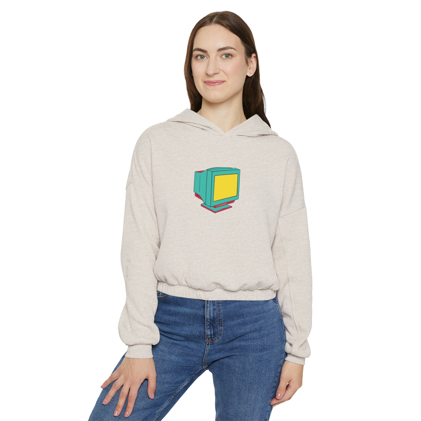 Retro Women's Cinched Bottom Hoodie