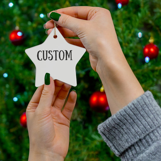 Personalized Logo Ceramic Ornaments | 4 Unique Shapes