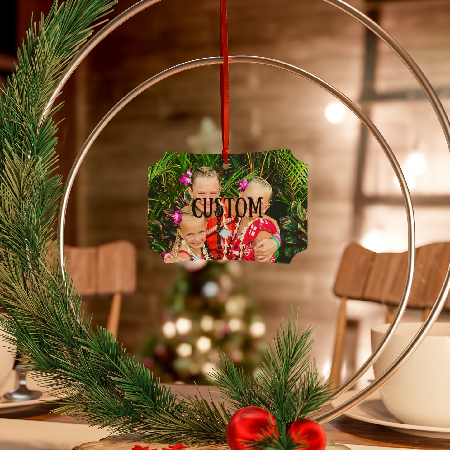 CUSTOM Aluminum Ornaments - Personalize Your Holiday Decor