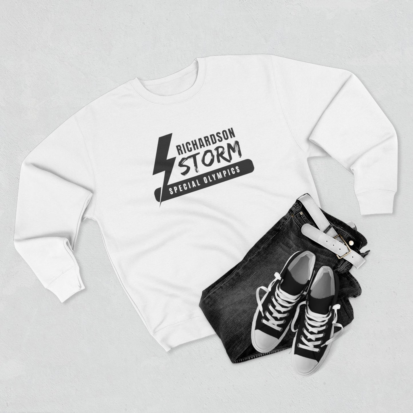 Richardson Storm Special Olympics - Unisex Crewneck Sweatshirt - White