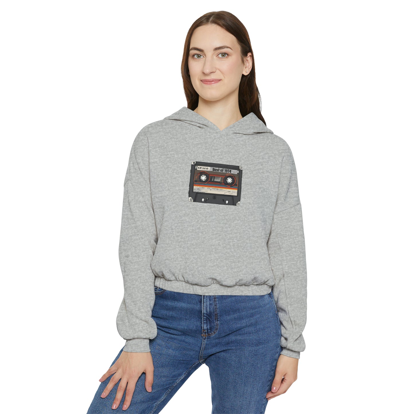 Retro Women's Cinched Bottom Hoodie