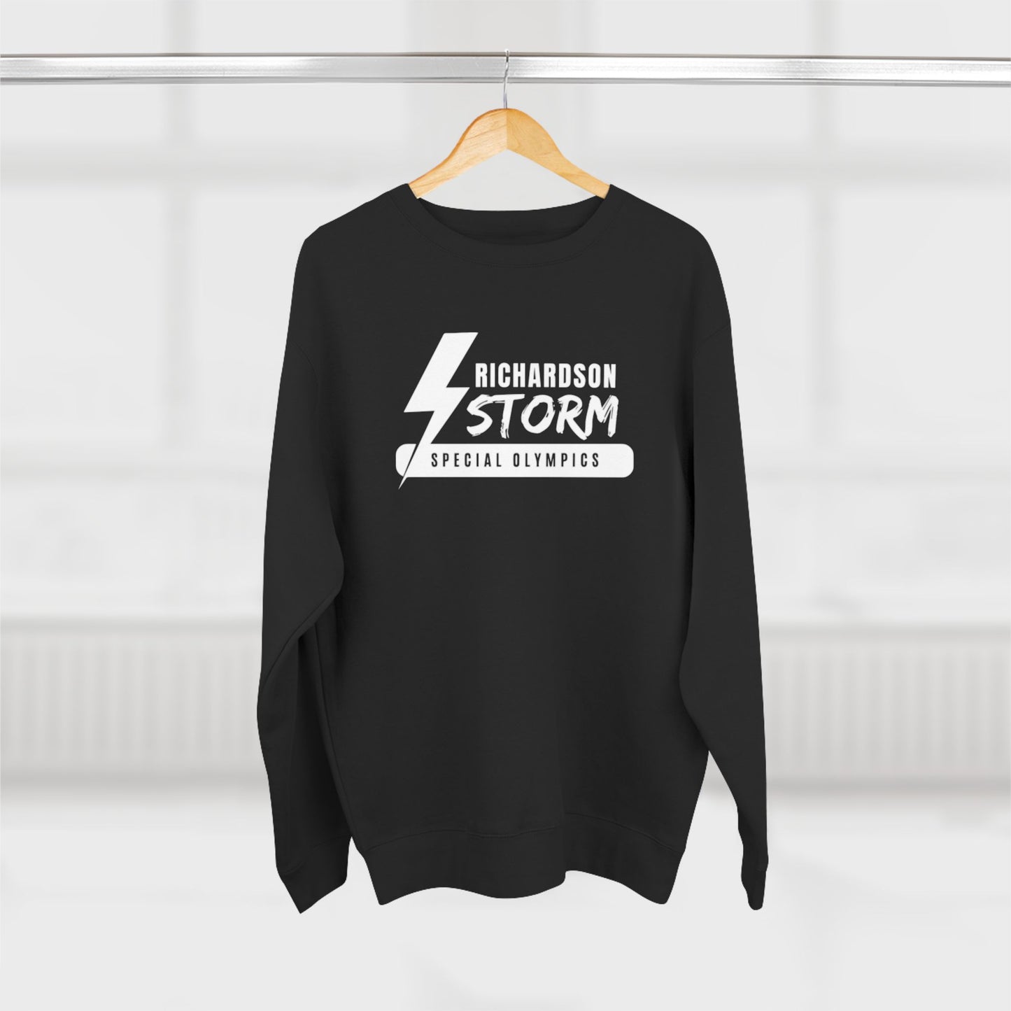 Richardson Storm Special Olympics- Unisex Crewneck Sweatshirt - Black