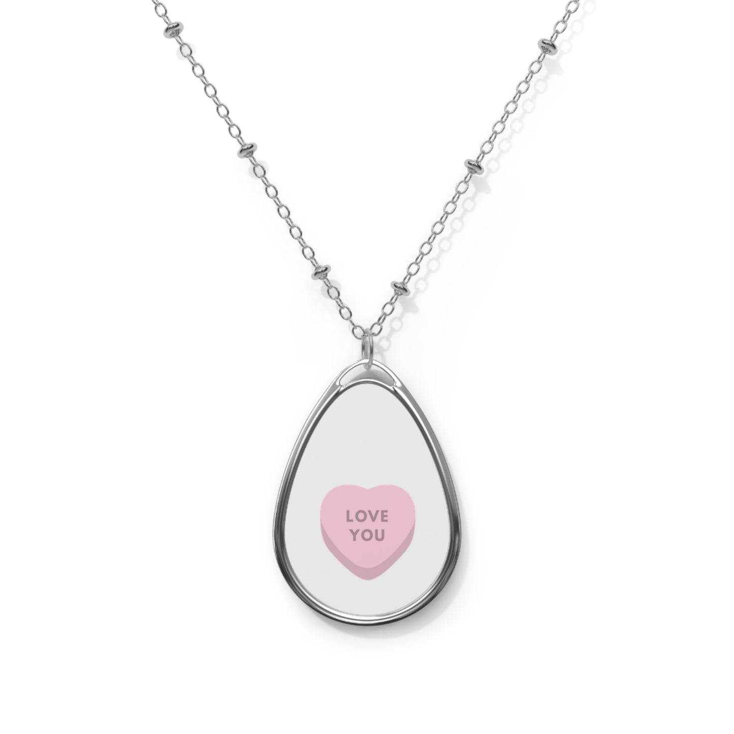 Love Struck Oval Necklace