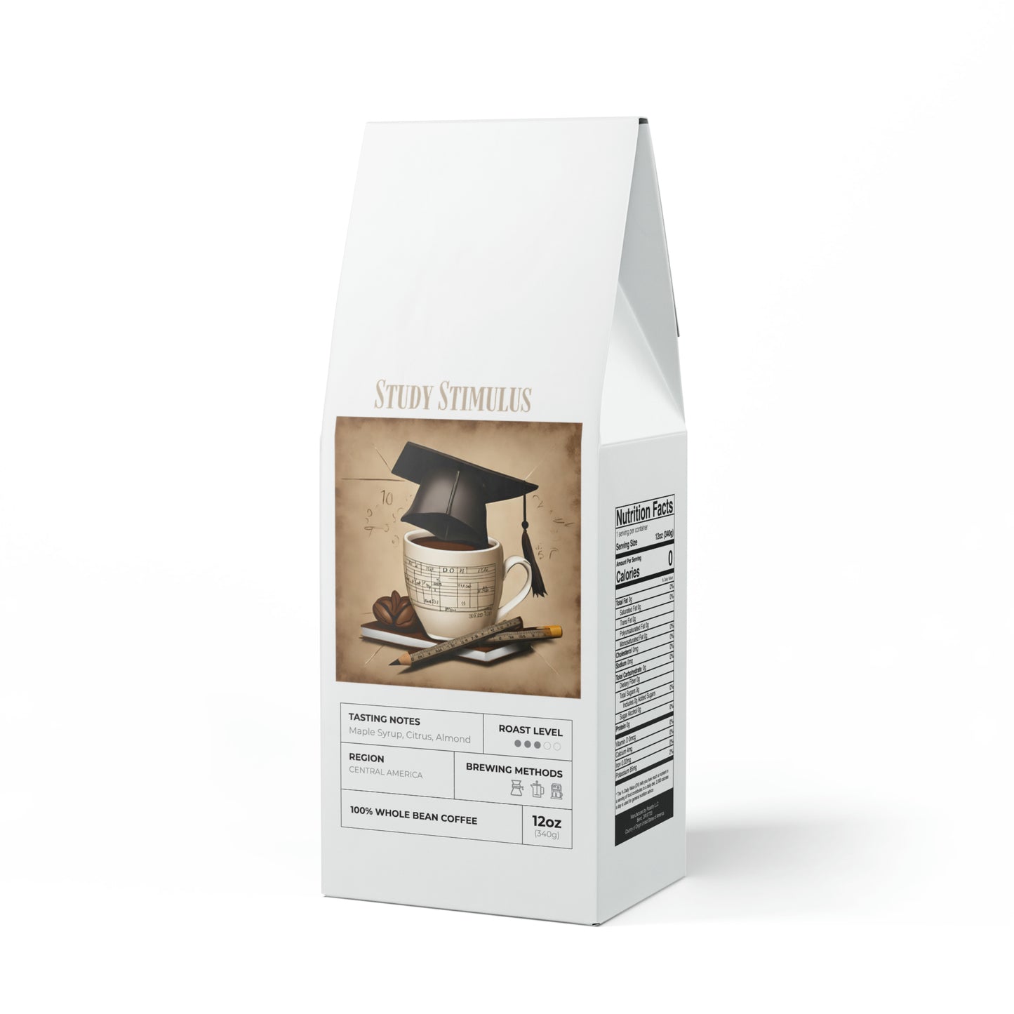 Study Stimulus Coffee Blend (Medium Roast) Grind and Beans