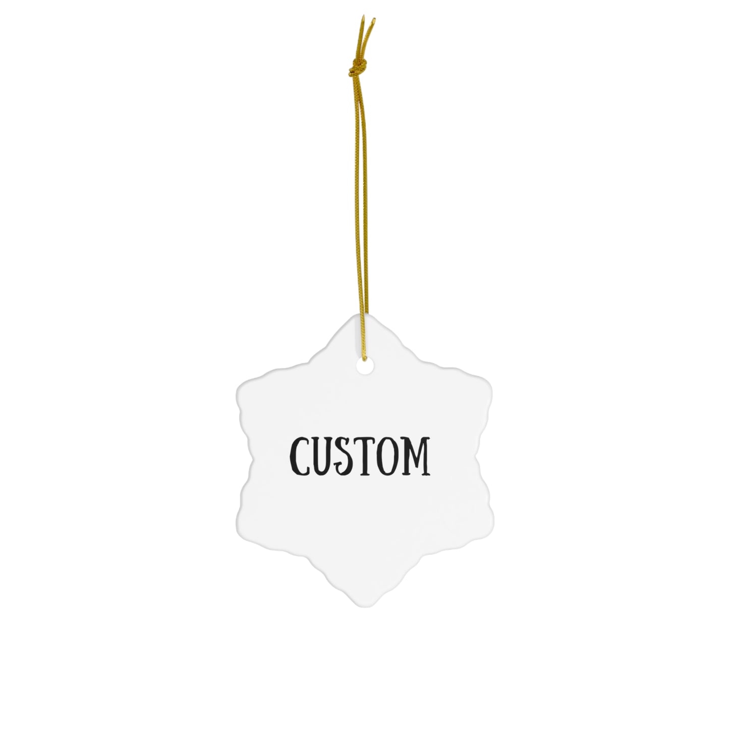 Personalized Logo Ceramic Ornaments | 4 Unique Shapes