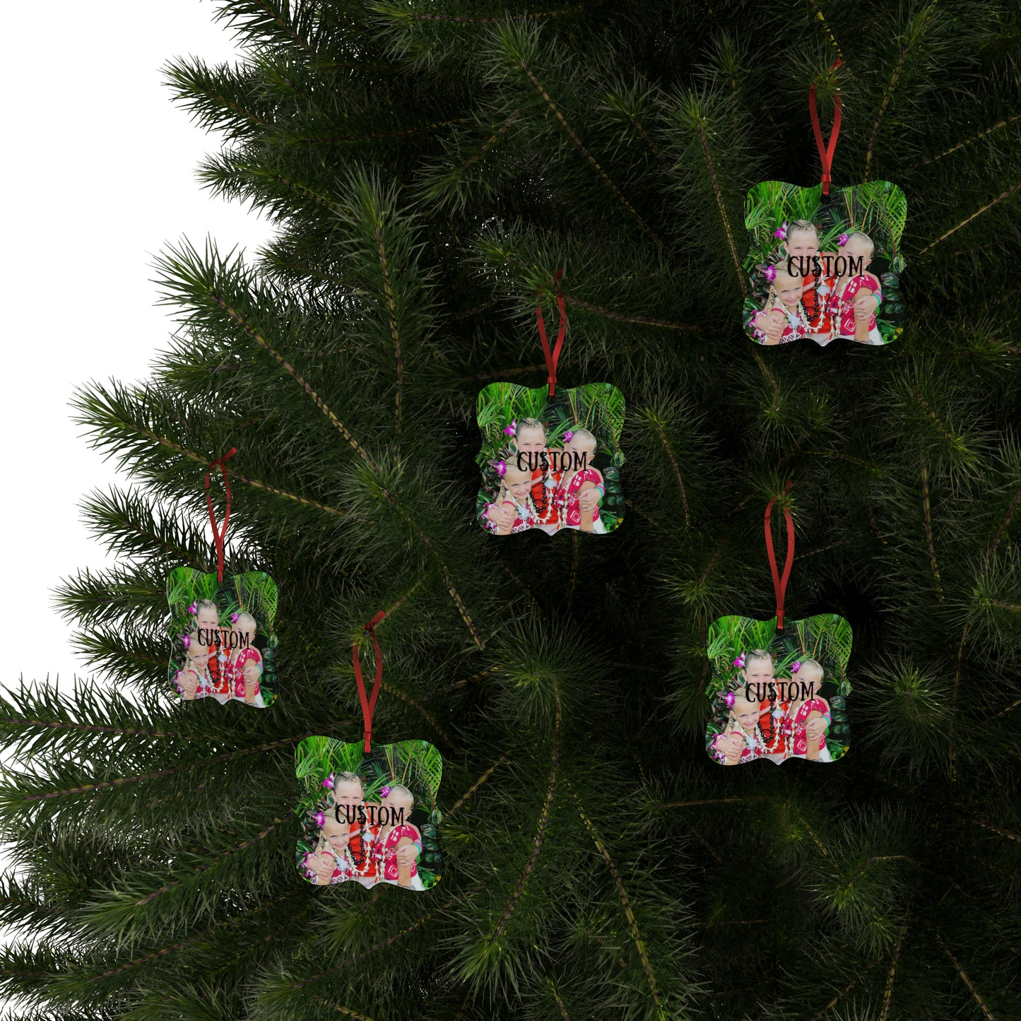 CUSTOM Aluminum Ornaments - Personalize Your Holiday Decor