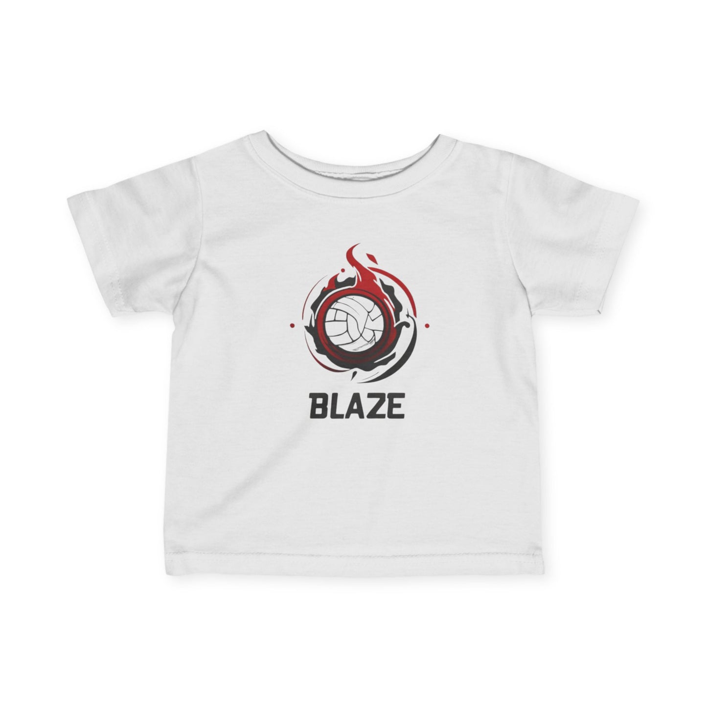 Blaze Volleyball Tee Infant - Baby Shirt - White - With Personalization Available