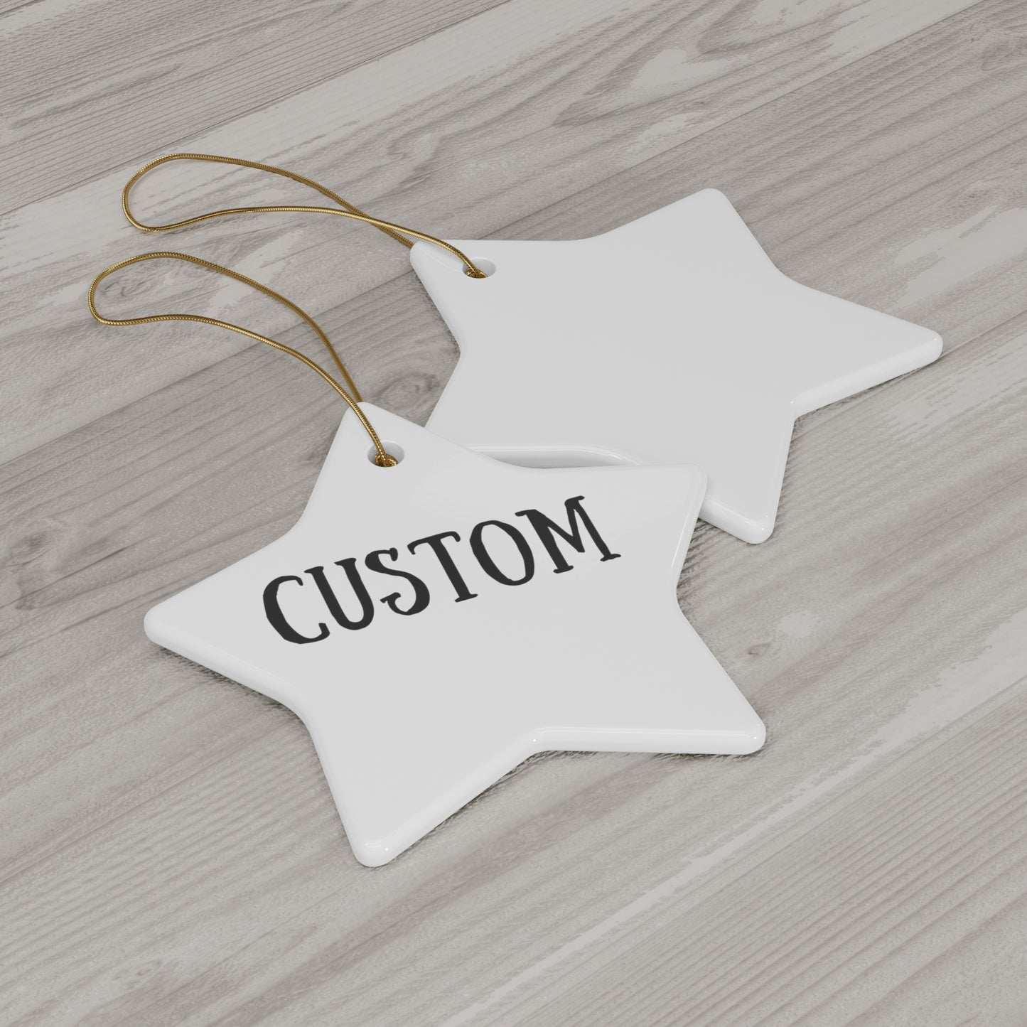 Personalized Logo Ceramic Ornaments | 4 Unique Shapes