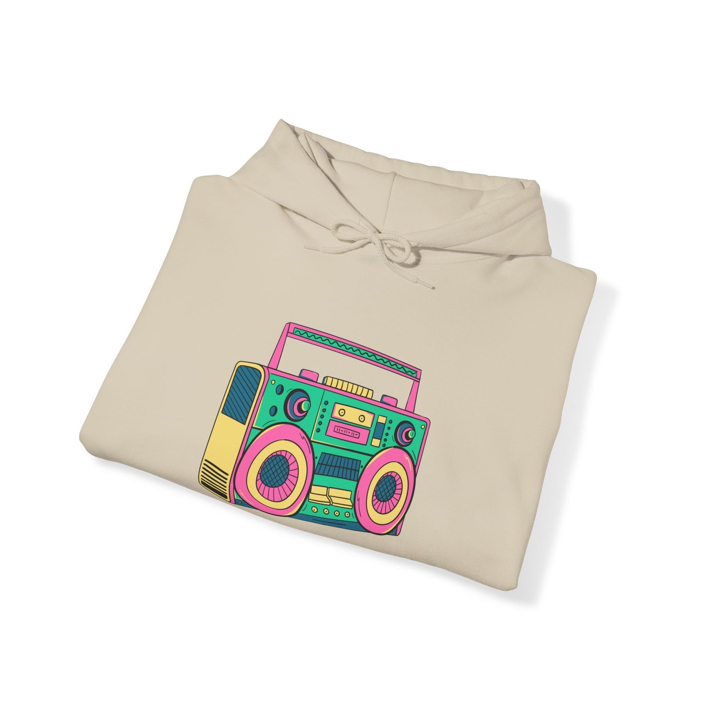 Retro Boom Box  Adult Unisex Hooded Sweatshirt