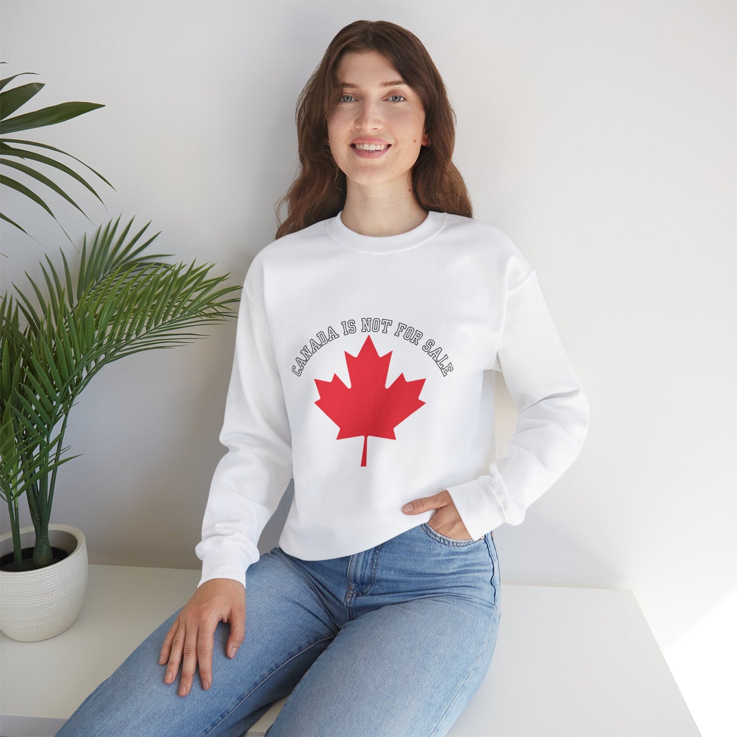 Canadian Elbows Up Crewneck Sweatshirt - Canada Strong Sweater - Canada is not for sale shirt