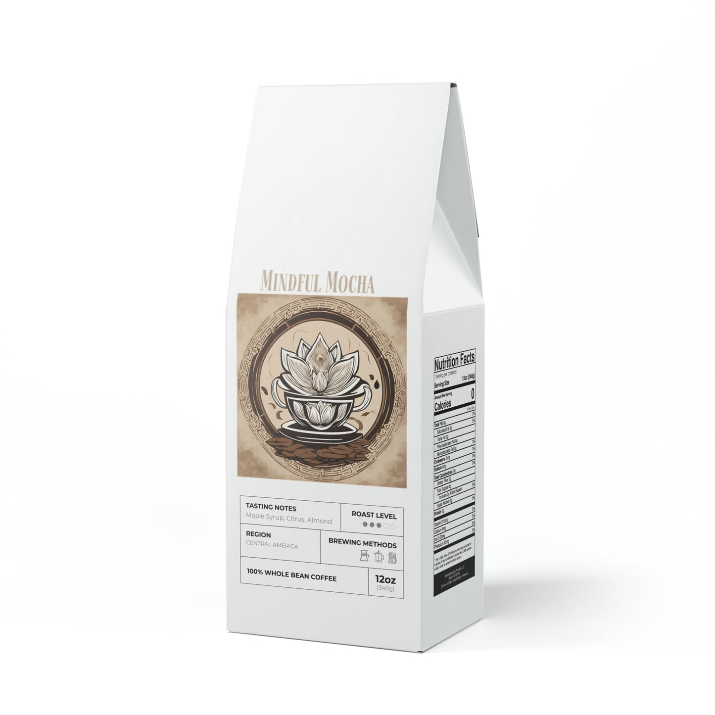 Mindful Mocha Coffee Blend (Medium Roast) Grind and Beans