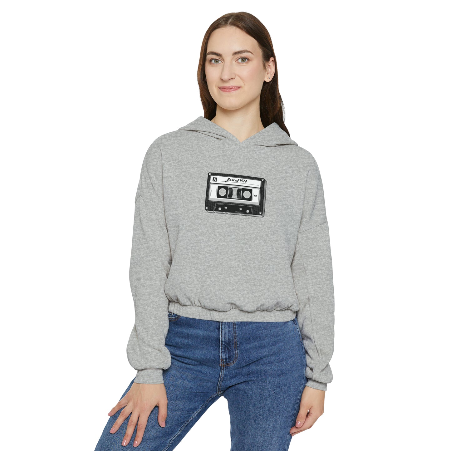 Retro Women's Cinched Bottom Hoodie