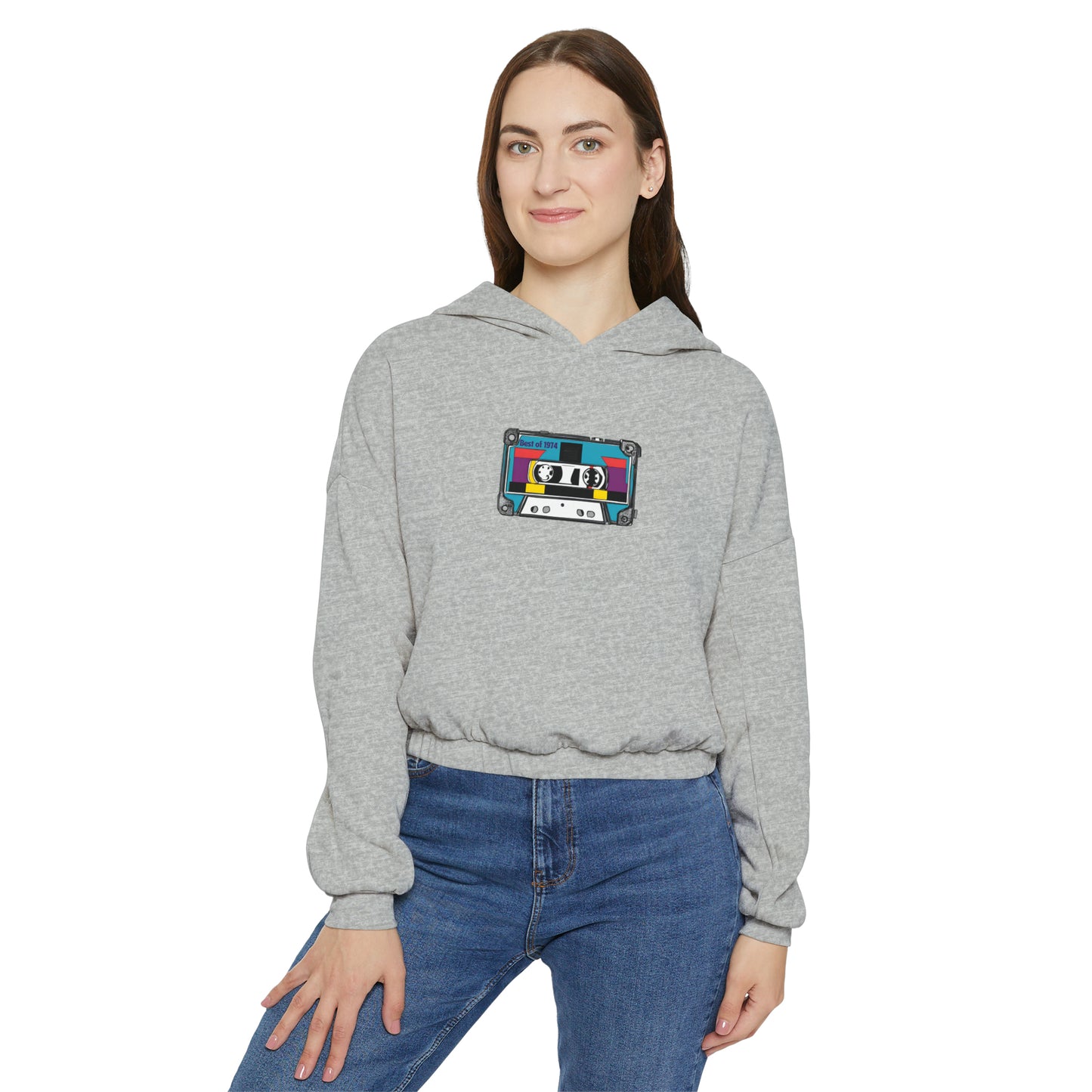 Retro Women's Cinched Bottom Hoodie