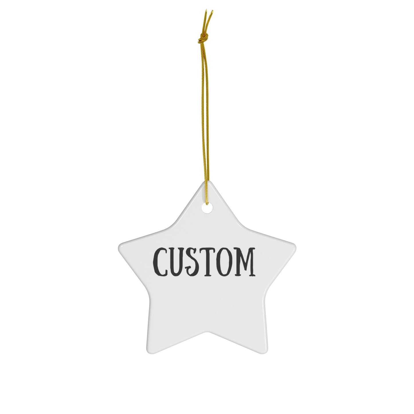 Personalized Logo Ceramic Ornaments | 4 Unique Shapes