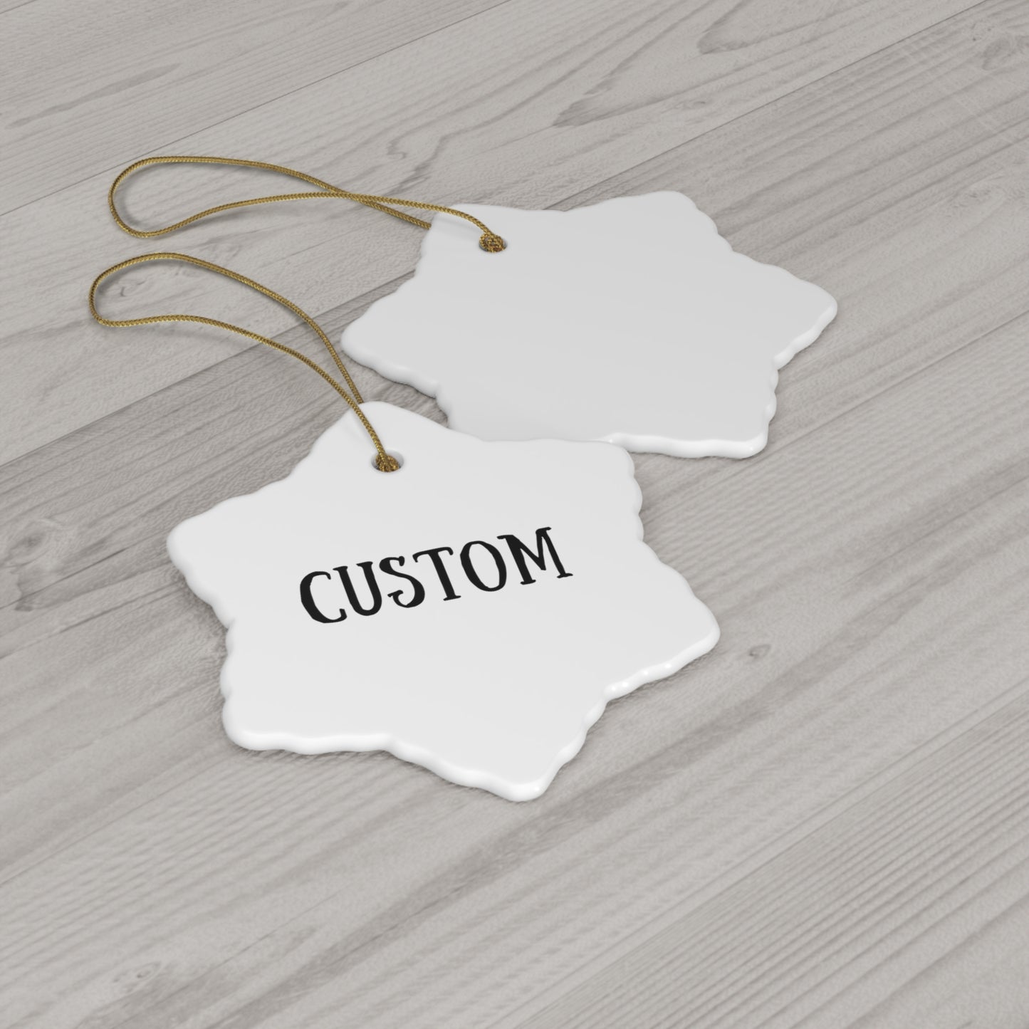 Personalized Logo Ceramic Ornaments | 4 Unique Shapes