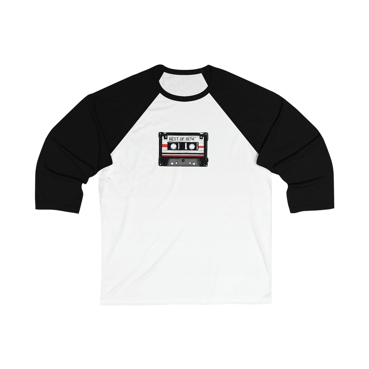 Retro  Adult Unisex 3\4 Sleeve Baseball Tee