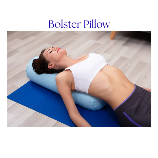 The Restorative Yoga & Meditation Bolster Pillow (or Ergonomic Support Bolster for Pain Relief)